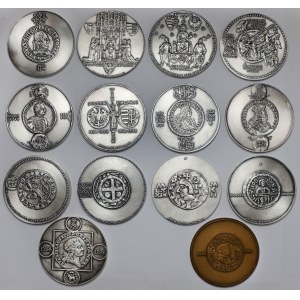 Medals, Royal Series - bleached tombac (14pcs)