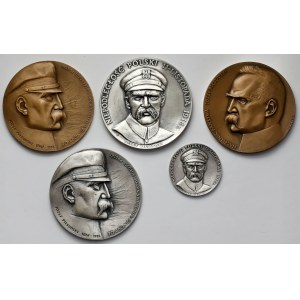 Medaillen - Jozef Pilsudski (5 Stück)