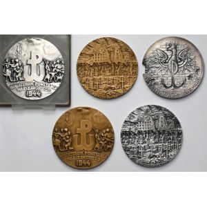 Medaillen des Warschauer Aufstands (5 Stück)
