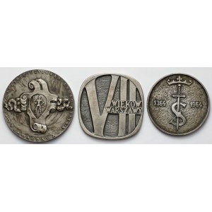 Medale - Skawina, Zygmunt I Stary, VII wieków Warszawy (3szt)