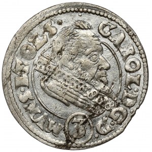 Slezsko, Karel II, 3 krajcary 1612, Olesnica