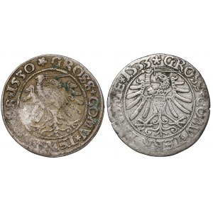 Sigismund I. der Alte, Grosz Toruń 1530 und 1533 (2 Stück)