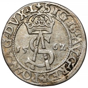 Zygmunt II August, Trojak Wilno 1562 - duża Pogoń - krzyże