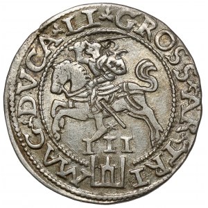 Zygmunt II August, Trojak Wilno 1562 - duża Pogoń - ładny
