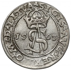 Zygmunt II August, Trojak Wilno 1563 - LITVA