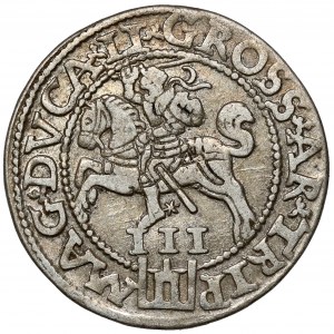 Sigismund II Augustus, Vilnius Troika 1562 - large Pogon