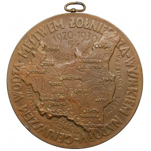 Medaille, Jozef Pilsudski, 10. Jahrestag des polnisch-bolschewistischen Krieges 1930