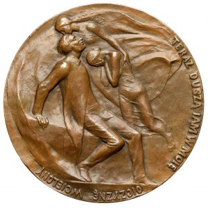 Medaille, Adam Mickiewicz, Jetzt die Seele ... 1898 (Wenzel)