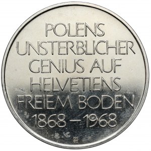 Schweiz, Rapperswil - Medaille zu Ehren der Polen 1868-1968