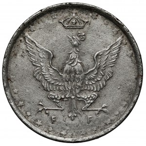 Poľské kráľovstvo, 10 fenig 1917 NBO - nápis BLISKO