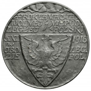 Medaille, Proklamation der polnischen Unabhängigkeit 1916