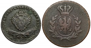 Wielkie Księstwo Poznańskie 3 grosze 1816 i Galicja 1 grosz 1794 (2szt)