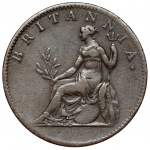 Grécko, Iónske ostrovy, George III, 2 lepton 1820