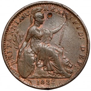 Anglicko, George IV, Farthing 1822