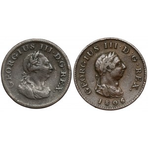 Anglie a Irsko, série 2 bronzových mincí