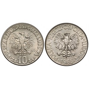 10 zlatých 1965-1966, Koperník a Kosciuszko - krásne (2ks)