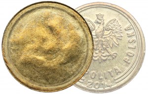 Destrukt 2 pennies 2014 Royal Mint - ONE PENNY