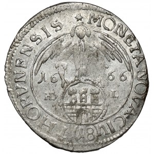 Jan II Kazimierz, Ort Torun 1666 - mincovna a B.RZADKI