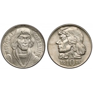 10 gold 1965-1966, Copernicus and Kosciuszko (2pcs)