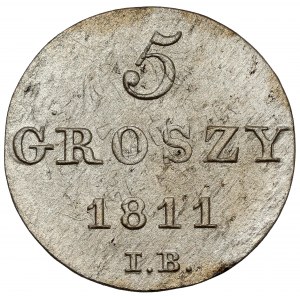 Herzogtum Warschau, 5 groszy 1811 IB