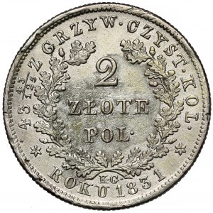 Novemberaufstand, 2 Zloty 1831 KG