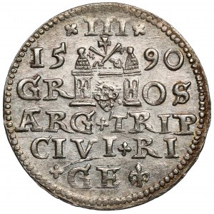 Sigismund III. Vasa, Troika Riga 1590