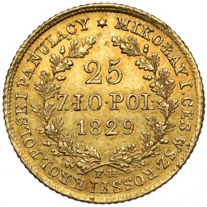 25 poľských zlotých 1829 FH - vzácne