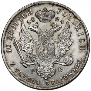 10 polských zlotých 1824 IB - velmi pěkné