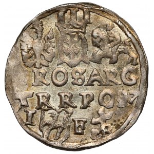 Sigismund III Vasa, Trojak Lublin 1597 - Monogramm - schön