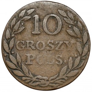 10 groszy polskich 1816 IB - falsyfikat z epoki