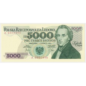 5,000 zloty 1982 - A