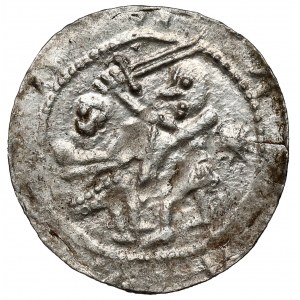 Ladislaus II the Exile, Denarius - Eagle and Hare - Star