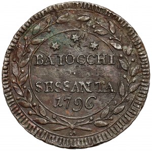 Vatican, Pius VI, 60 baiocchi 1796