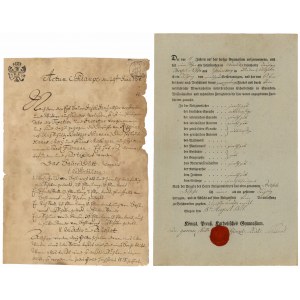 Old documents from 1758 and 1821 (2pc)