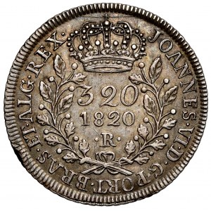 Brazílie, Jan VI, 320 reis 1820