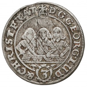 Silesia, Three Brothers, 3 krajcary Brzeg 1656