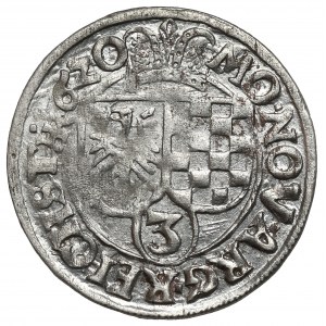 Silesia, Jan Chrystian and George Rudolf, 3 krajcary 1620, Zloty Stok