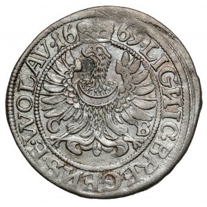 Schlesien, Chrystian von Walachei, 3 krajcary 1669 CB, Brzeg