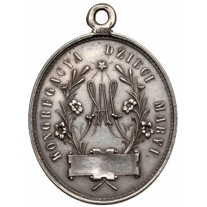 Religious medal, silver - Congregation of the Children of Mary
