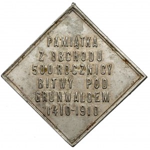 Plakieta, 500. rocznica Bitwy pod Grunwaldem 1910