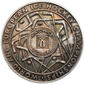 Medal SREBRO, Mistrzostwa Świata i Europy w Hokeju na Lodzie, Katowice 1976