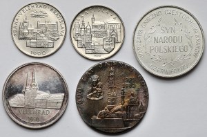 John Paul II medals, set (5pcs)