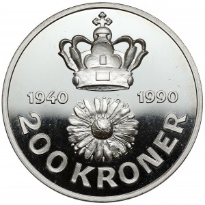 Dánsko, 200 korun 1990