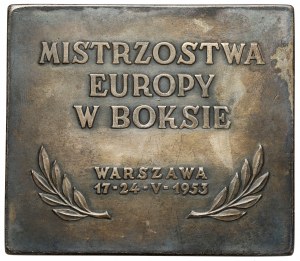 Placard, European Boxing Championships, Warsaw 1953