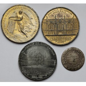 Frankreich, Napoleon III, Lot von 4 Medaillen