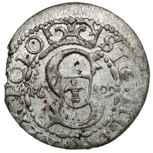 Sigismund III. Vasa, Riga 1609 - Datum auf der Vorderseite