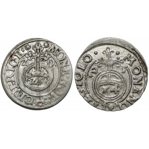 Žigmund III Vasa, poltopánka Riga 1620 a Bydgoszcz 1625, sada (2ks)