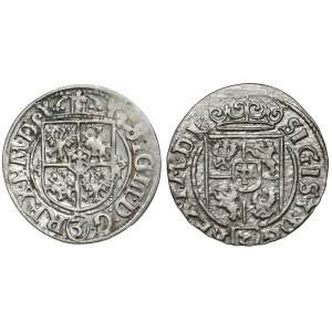 Žigmund III Vasa, poltopánka Riga 1620 a Bydgoszcz 1625, sada (2ks)