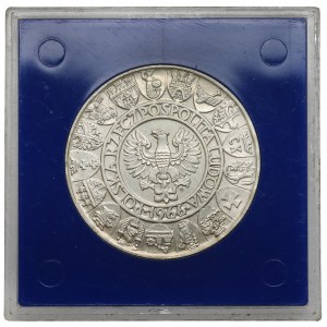 Próba SREBRO 100 złotych 1966 Mieszko i Dąbrówka - półpostacie