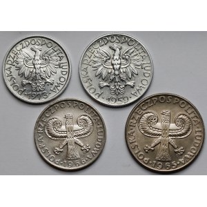 2 - 10 złotych 1959-1973, w tym MAŁA Kolumna (4szt)
